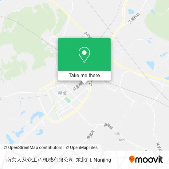 南京人从众工程机械有限公司-东北门 map