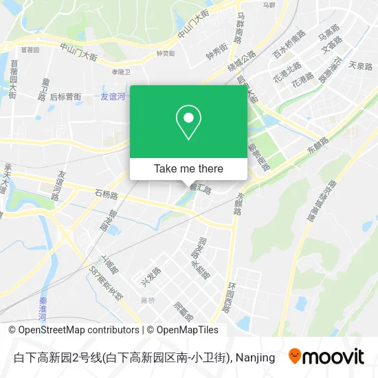 白下高新园2号线(白下高新园区南-小卫街) map