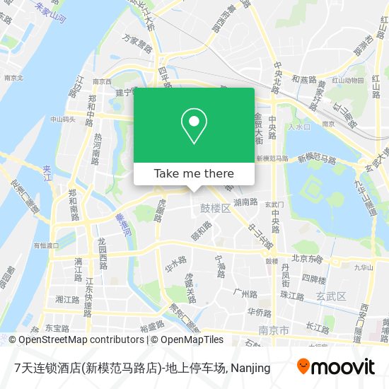 7天连锁酒店(新模范马路店)-地上停车场 map