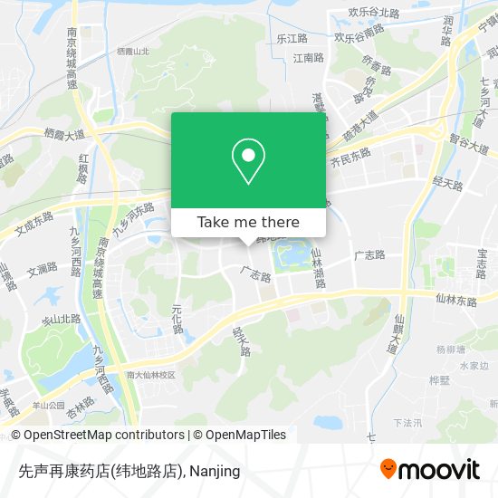 先声再康药店(纬地路店) map