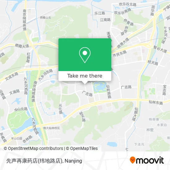 先声再康药店(纬地路店) map