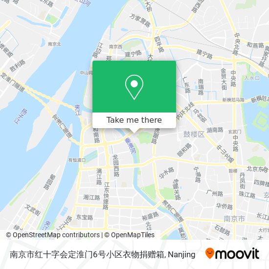 南京市红十字会定淮门6号小区衣物捐赠箱 map