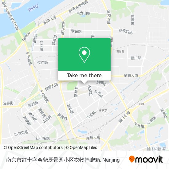 南京市红十字会尧辰景园小区衣物捐赠箱 map