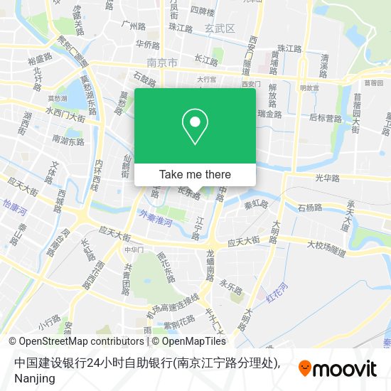 中国建设银行24小时自助银行(南京江宁路分理处) map