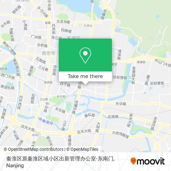秦淮区原秦淮区域小区出新管理办公室-东南门 map
