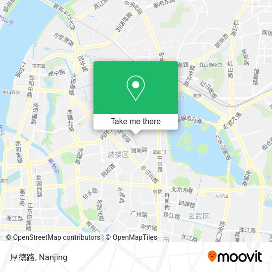 厚德路 map
