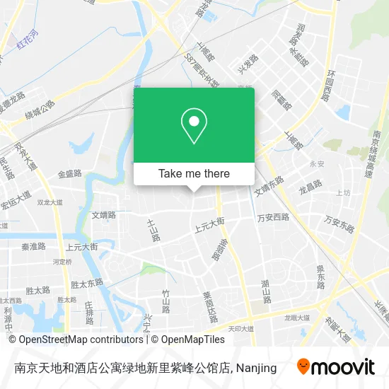 南京天地和酒店公寓绿地新里紫峰公馆店 map