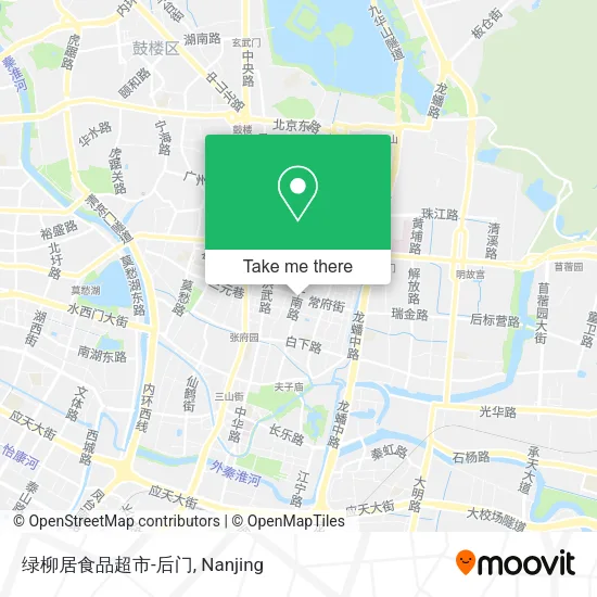 绿柳居食品超市-后门 map