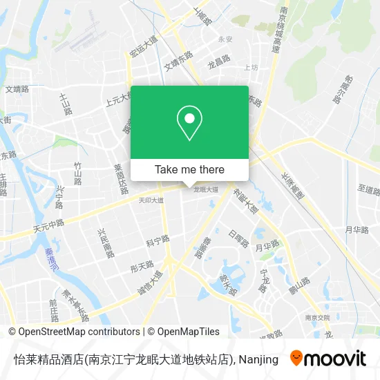 怡莱精品酒店(南京江宁龙眠大道地铁站店) map