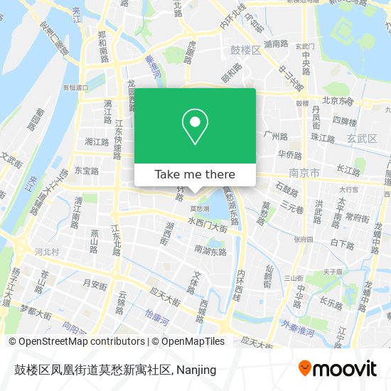 鼓楼区凤凰街道莫愁新寓社区 map