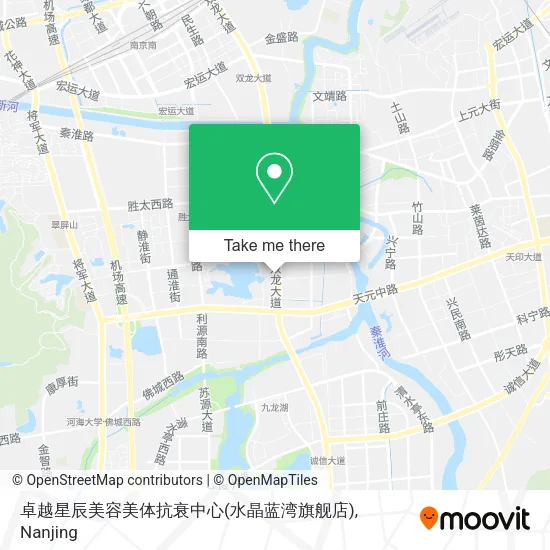 卓越星辰美容美体抗衰中心(水晶蓝湾旗舰店) map