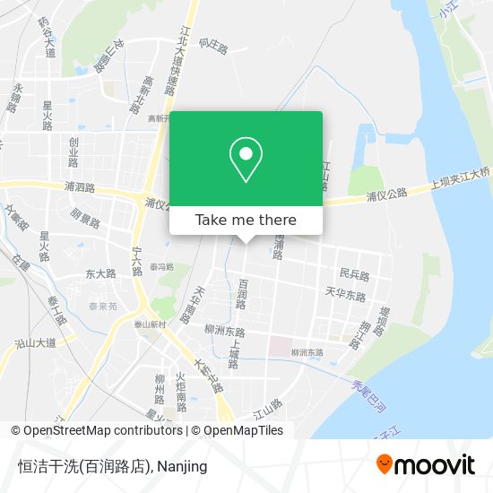 恒洁干洗(百润路店) map