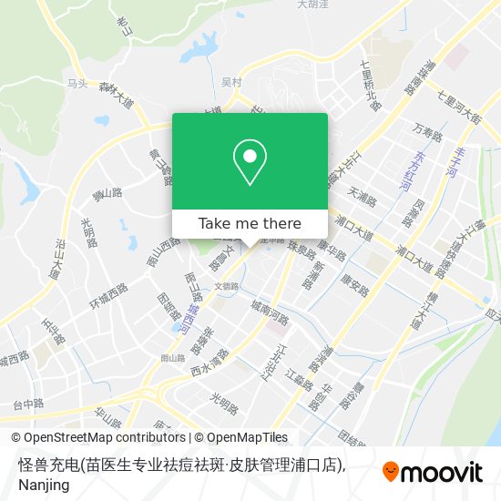 怪兽充电(苗医生专业祛痘祛斑·皮肤管理浦口店) map