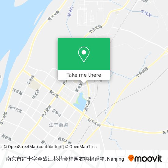 南京市红十字会盛江花苑金桂园衣物捐赠箱 map