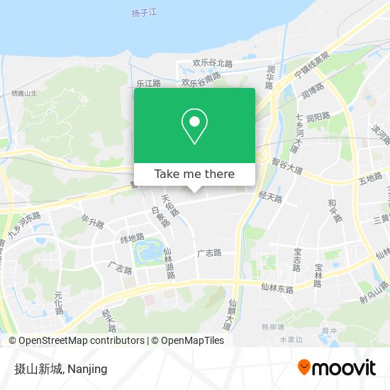 摄山新城 map