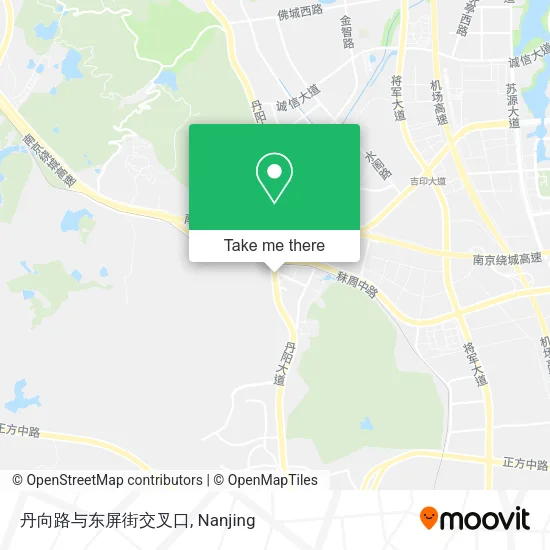 丹向路与东屏街交叉口 map