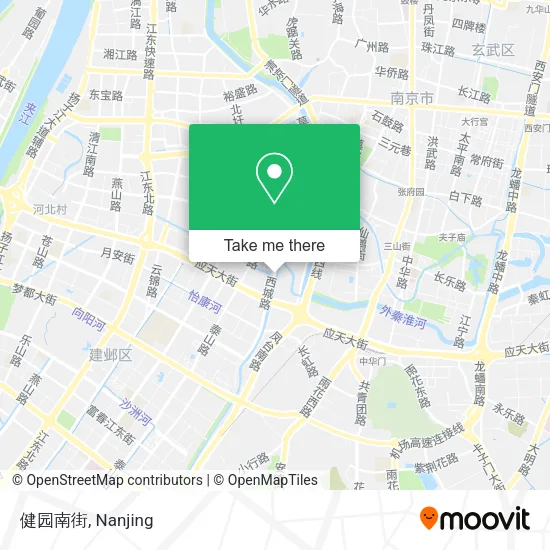 健园南街 map