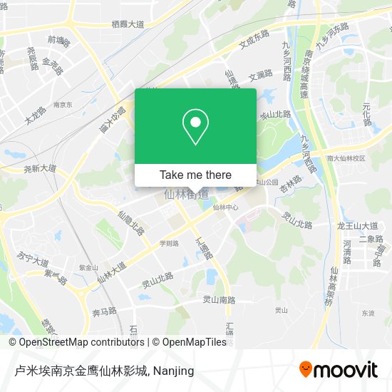 卢米埃南京金鹰仙林影城 map