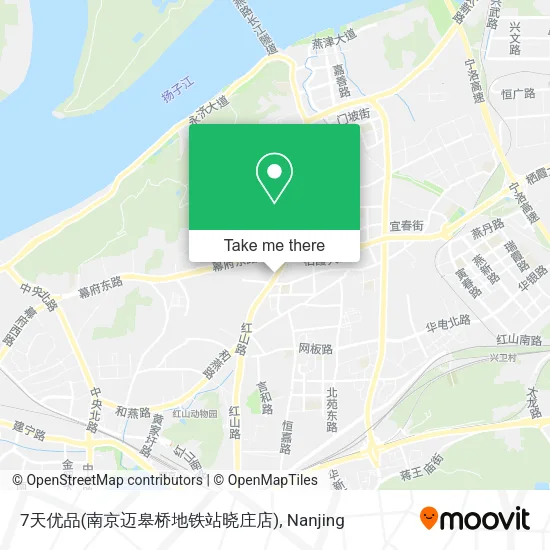 7天优品(南京迈皋桥地铁站晓庄店) map
