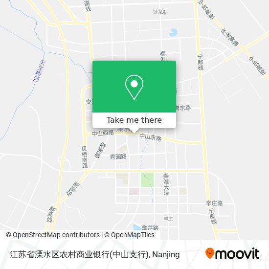 江苏省溧水区农村商业银行(中山支行) map