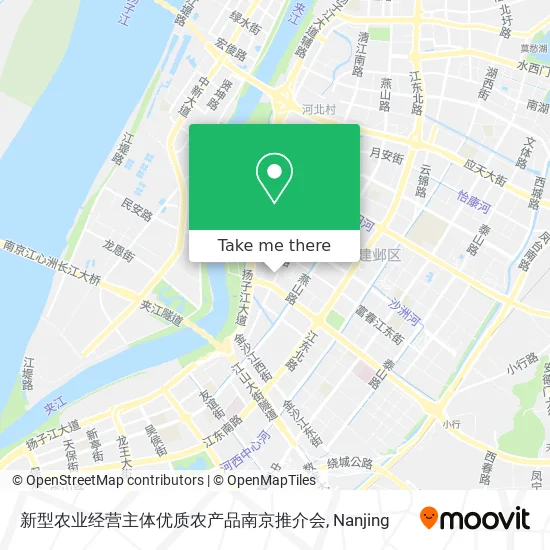 新型农业经营主体优质农产品南京推介会 map
