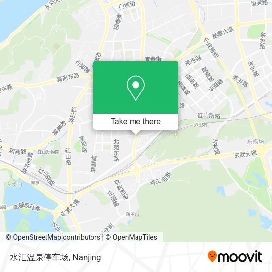 水汇温泉停车场 map