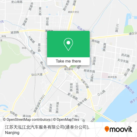 江苏天泓江北汽车服务有限公司(通泰分公司) map