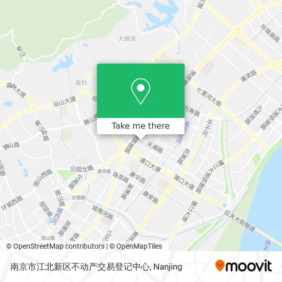 南京市江北新区不动产交易登记中心 map