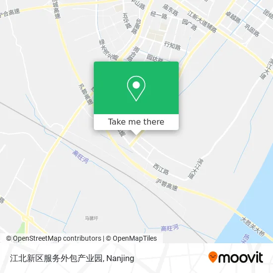 江北新区服务外包产业园 map