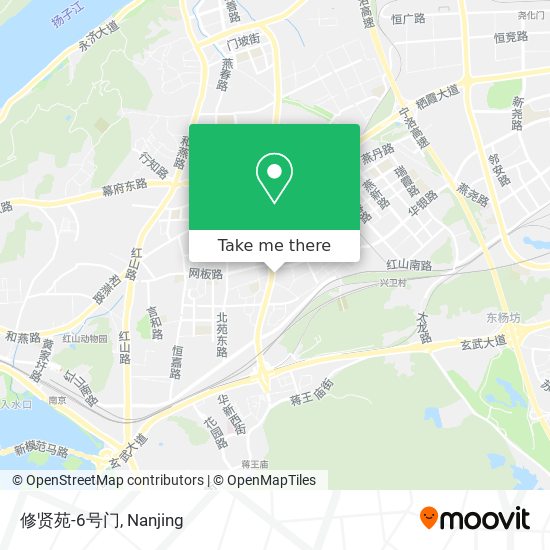 修贤苑-6号门 map