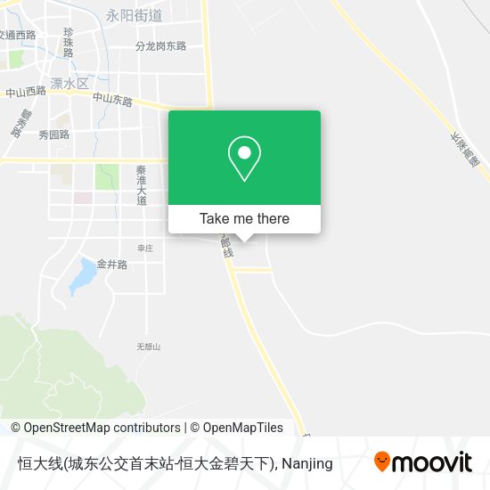 恒大线(城东公交首末站-恒大金碧天下) map