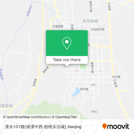 溧水101路(省溧中西-创维乐活城) map