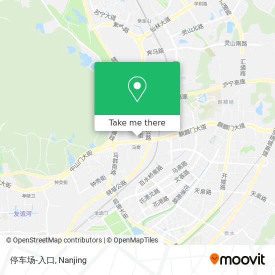 停车场-入口 map