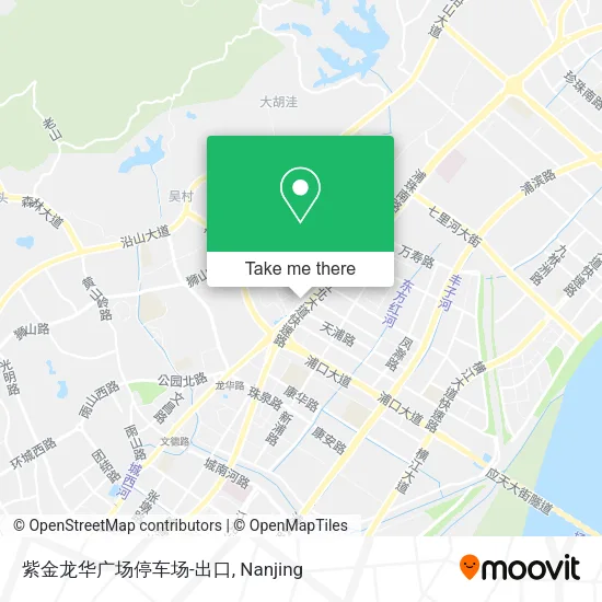 紫金龙华广场停车场-出口 map