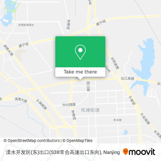 溧水开发区(东)出口(S38常合高速出口东向) map