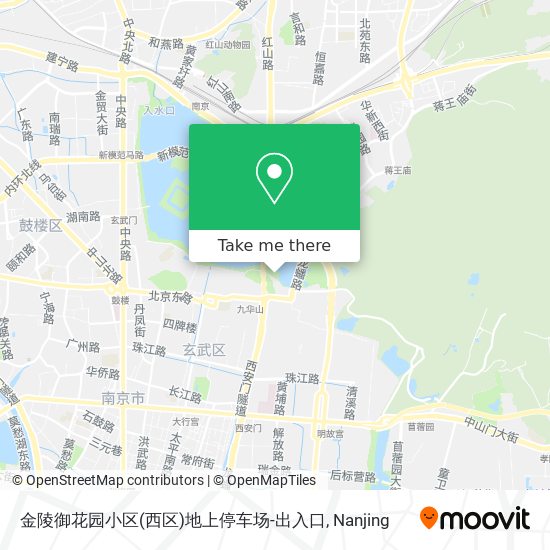 金陵御花园小区(西区)地上停车场-出入口 map