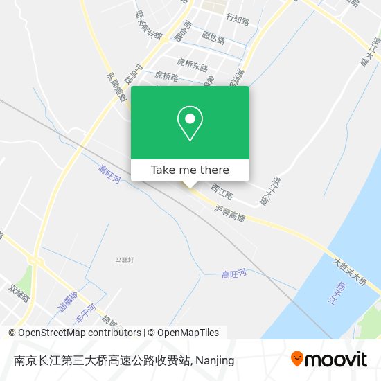 南京长江第三大桥高速公路收费站 map
