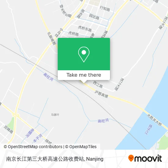 南京长江第三大桥高速公路收费站 map