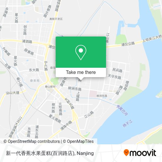 新一代香蕉水果蛋糕(百润路店) map