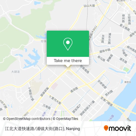 江北大道快速路/浦镇大街(路口) map