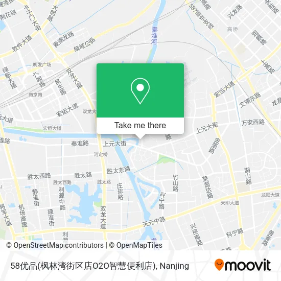 58优品(枫林湾街区店O2O智慧便利店) map