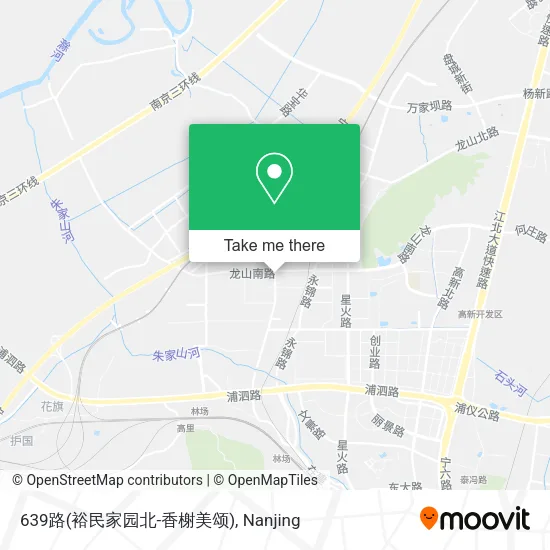 639路(裕民家园北-香榭美颂) map