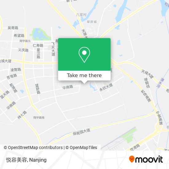 悦容美容 map