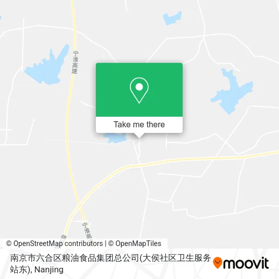 南京市六合区粮油食品集团总公司(大侯社区卫生服务站东) map