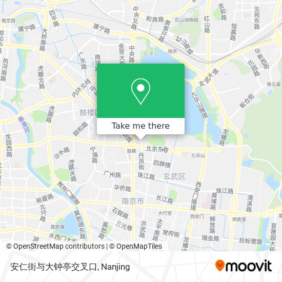安仁街与大钟亭交叉口 map