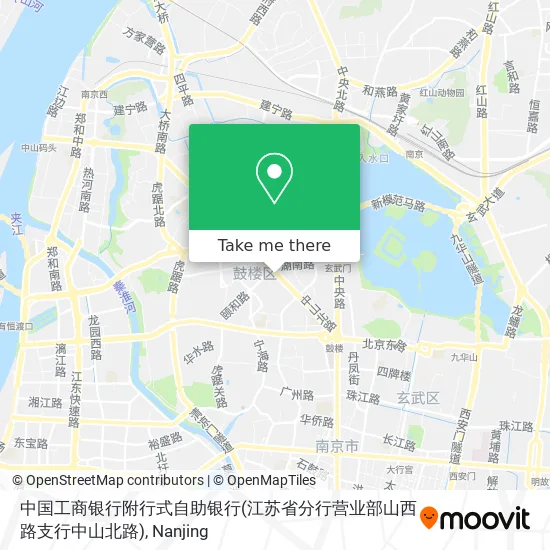中国工商银行附行式自助银行(江苏省分行营业部山西路支行中山北路) map