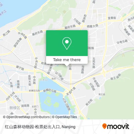 红山森林动物园-检票处出入口 map