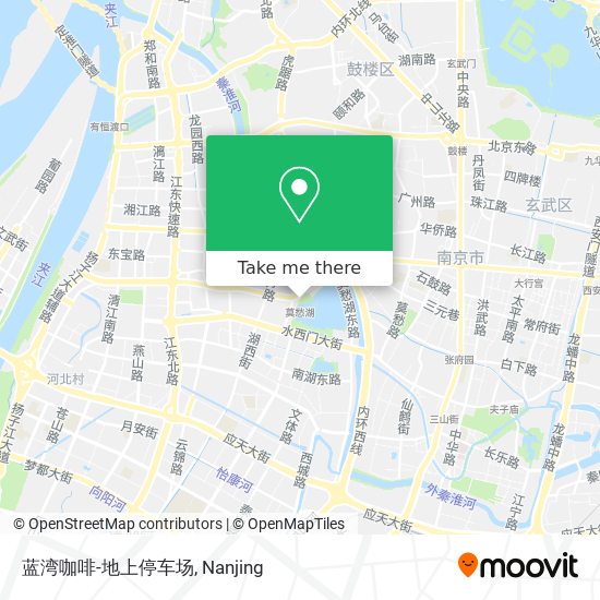 蓝湾咖啡-地上停车场 map