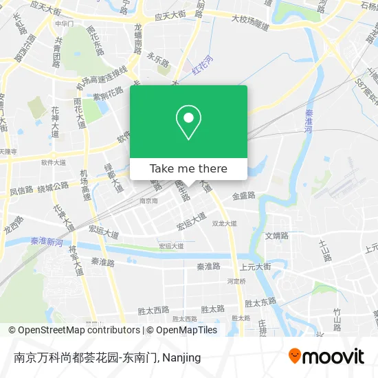 南京万科尚都荟花园-东南门 map