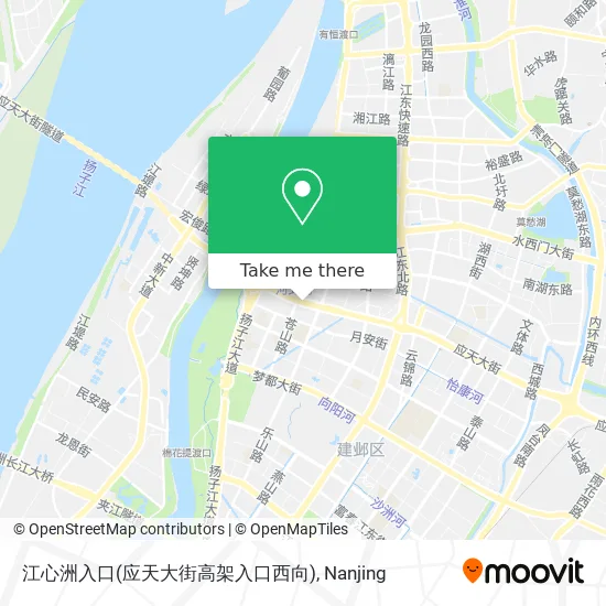 江心洲入口(应天大街高架入口西向) map